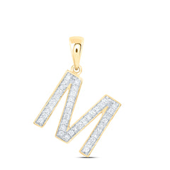 1/6CTW-DIA P1 GIFT INITIAL "M" PENDANT