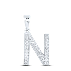 1/8CTW-DIA P1 GIFT INITIAL "N" PENDANT