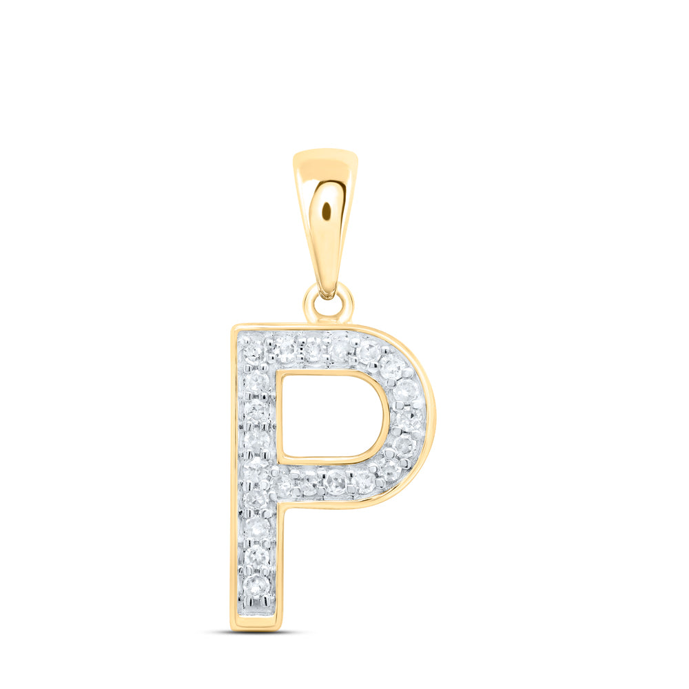 1/10CTW-DIA P1 GIFT INITIAL "P" PENDANT