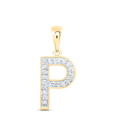 1/10CTW-DIA P1 GIFT INITIAL "P" PENDANT
