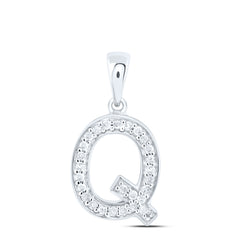 1/10CTW-DIA P1 GIFT INITIAL "Q" PENDANT
