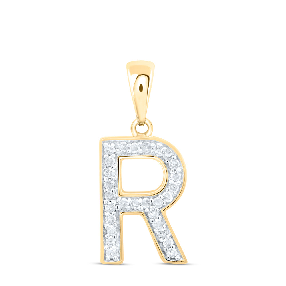 1/10CTW-DIA P1 GIFT INITIAL "R" PENDANT