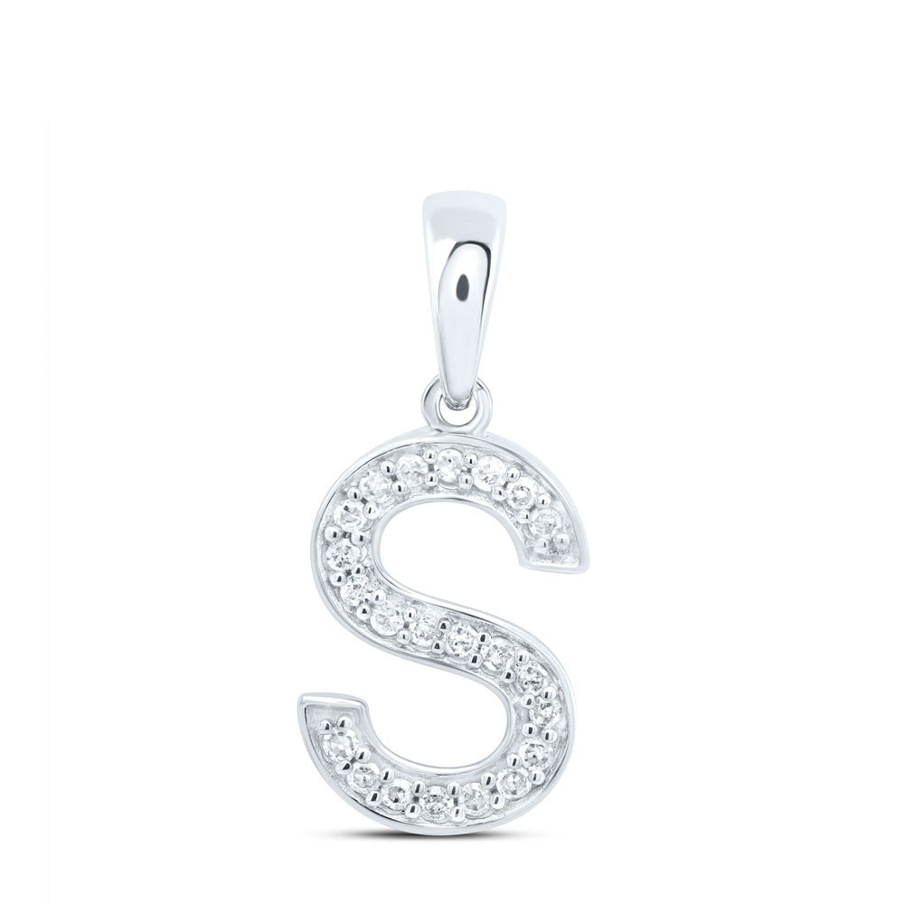 1/10CTW-DIA P1 GIFT INITIAL "S" PENDANT