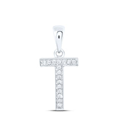1/20CTW-DIA P1 GIFT INITIAL "T" PENDANT