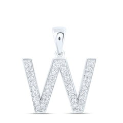1/6CTW-DIA P1 GIFT INITIAL "W" PENDANT