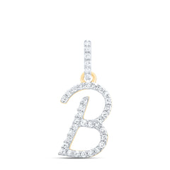 1/6CTW-DIA P1 GIFT INITIAL "B" PENDANT