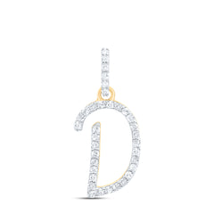 1/8CTW-DIA P1 GIFT INITIAL "D" PENDANT