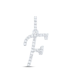 1/8CTW-DIA P1 GIFT INITIAL "F" PENDANT