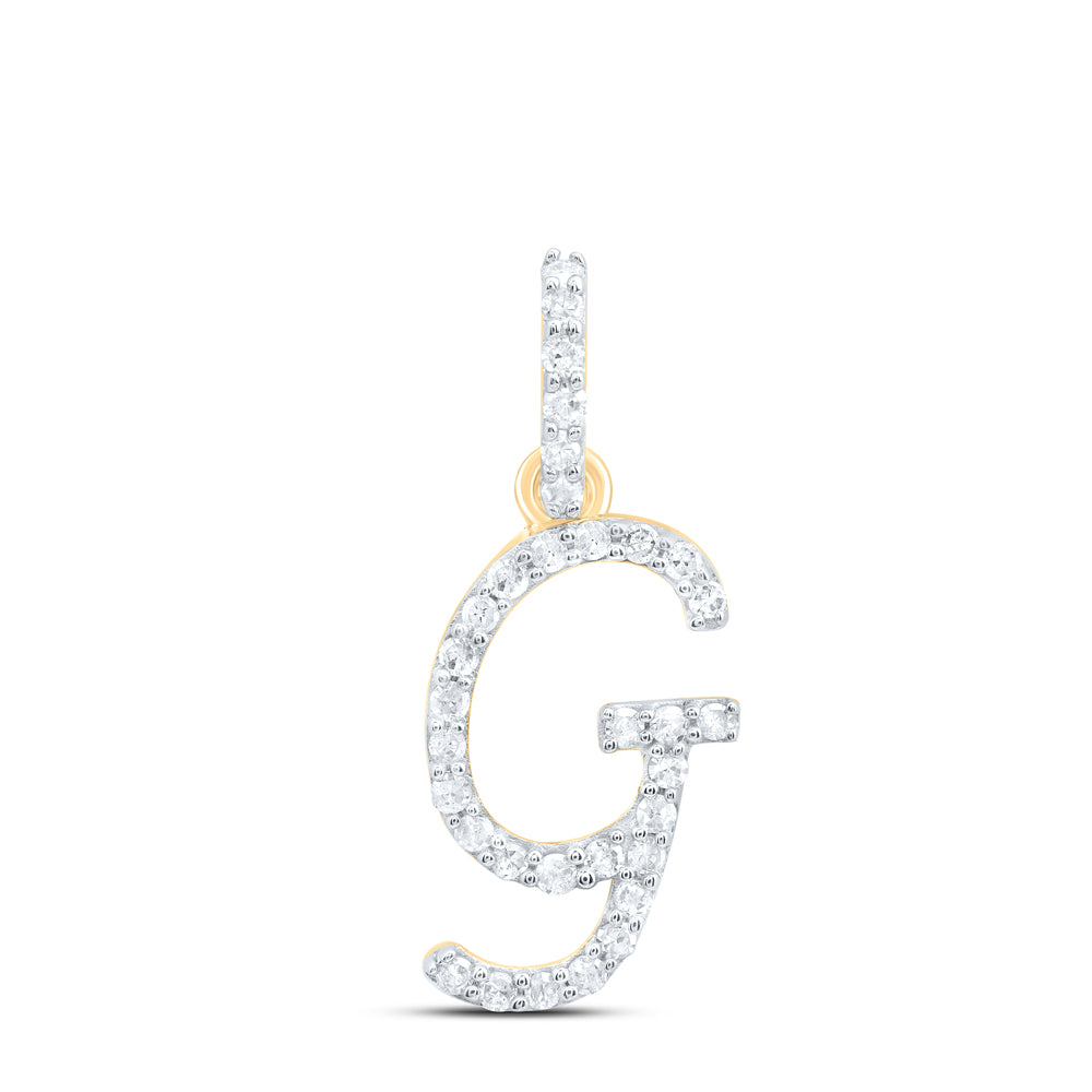1/8CTW-DIA P1 GIFT INITIAL "G" PENDANT