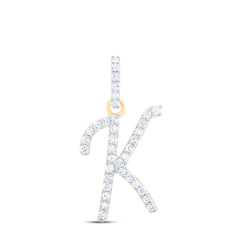1/6CTW-DIA P1 GIFT INITIAL "K" PENDANT