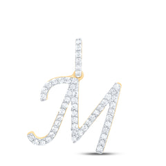 1/5CTW-DIA P1 GIFT INITIAL "M" PENDANT