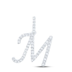 1/5CTW-DIA P1 GIFT INITIAL "M" PENDANT