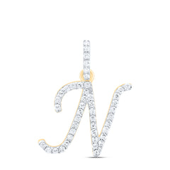 1/5CTW-DIA P1 GIFT INITIAL "N" PENDANT