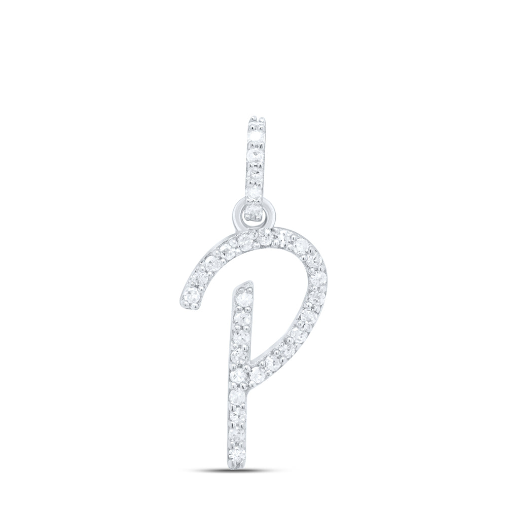 1/8CTW-DIA P1 GIFT INITIAL "P" PENDANT