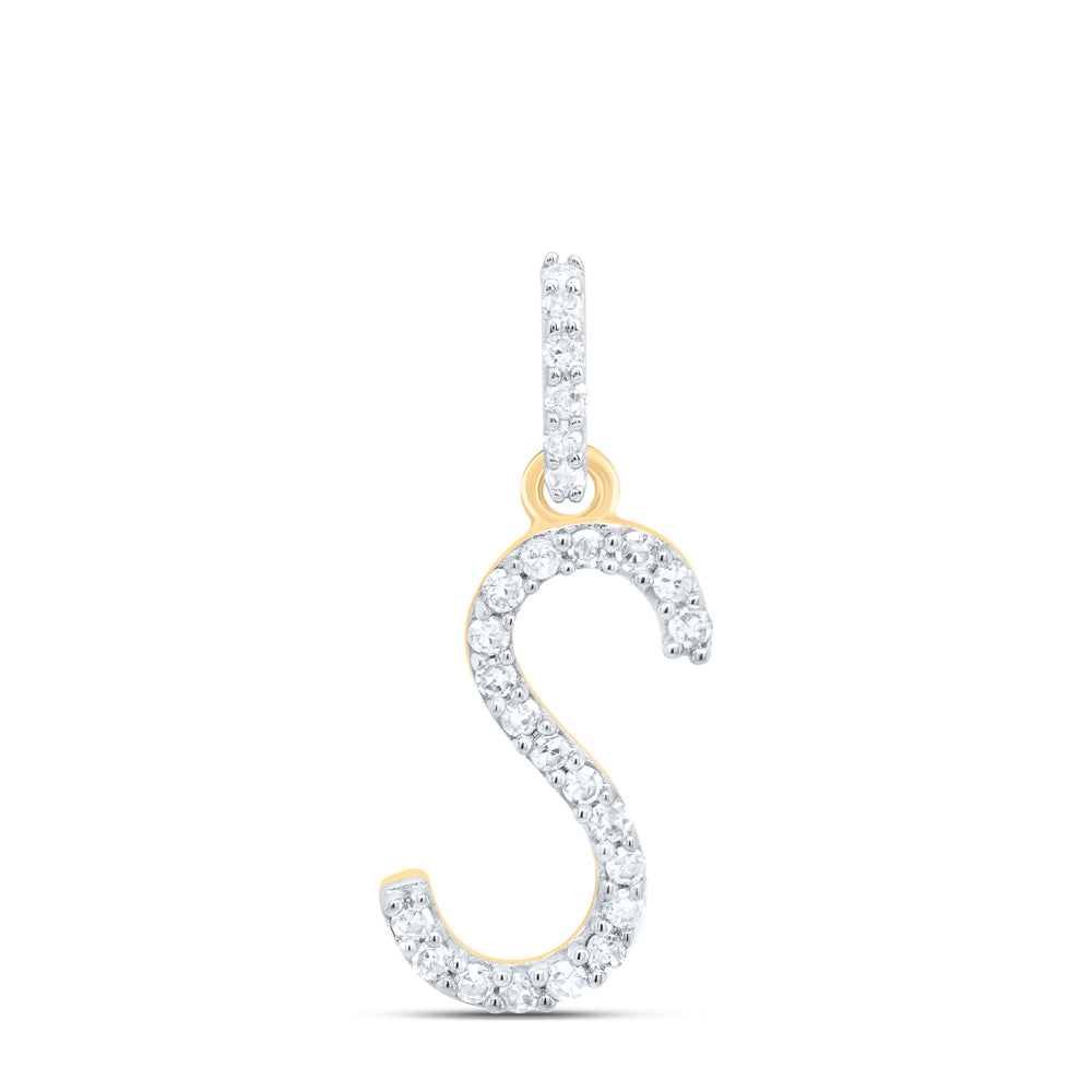 1/10CTW-DIA P1 GIFT INITIAL "S" PENDANT