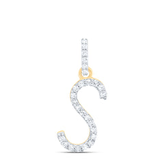1/10CTW-DIA P1 GIFT INITIAL "S" PENDANT