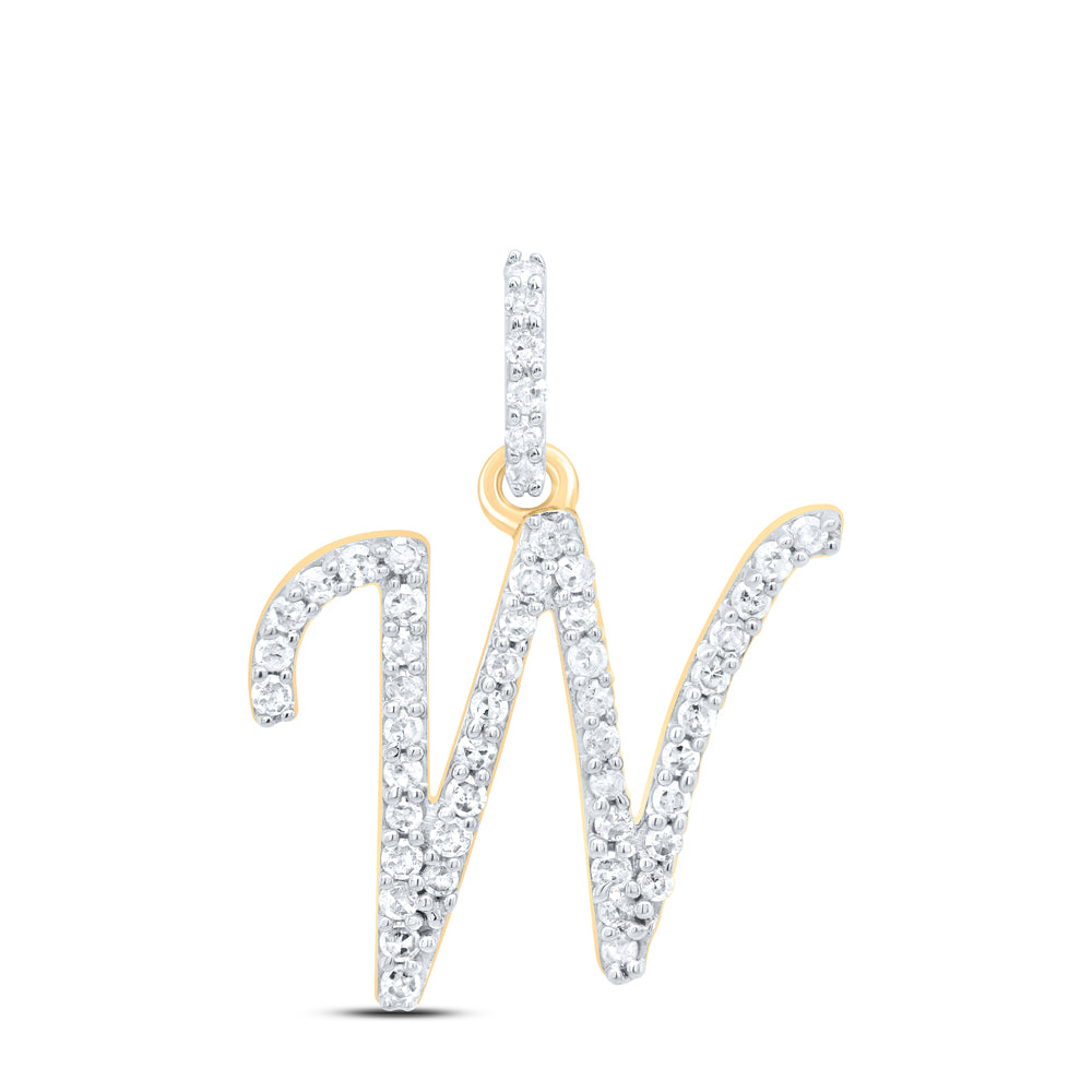 1/5CTW-DIA P1 GIFT INITIAL "W" PENDANT