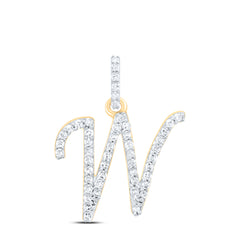1/5CTW-DIA P1 GIFT INITIAL "W" PENDANT