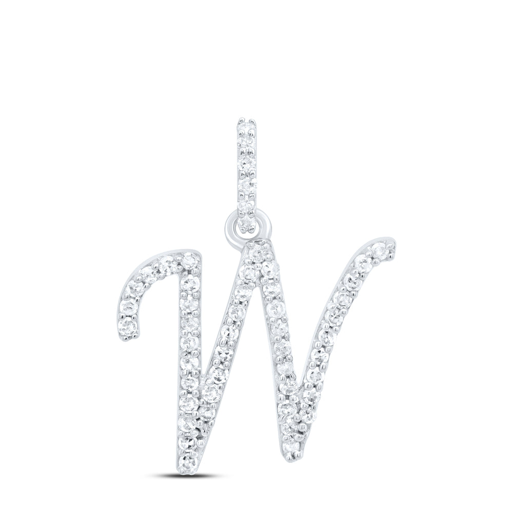 1/5CTW-DIA P1 GIFT INITIAL "W" PENDANT