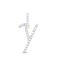 1/10CTW-DIA P1 GIFT INITIAL "Y" PENDANT