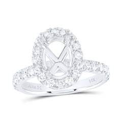 1CTW-DIA ANA M 2CT-COV SEMI-MOUNT SINGLE HALO ENGAGEMENT RING