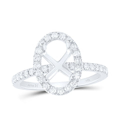5/8CTW-DIA ANA M 2CT-COV SEMI-MOUNT SINGLE HALO ENGAGEMENT RING