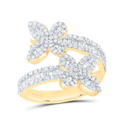 7/8CTW-DIA ANA M BUTTERFLY LADIES CUFF RING