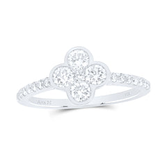 7/8CTW-DIA ANA M FASHION CLOVER LADIES RING