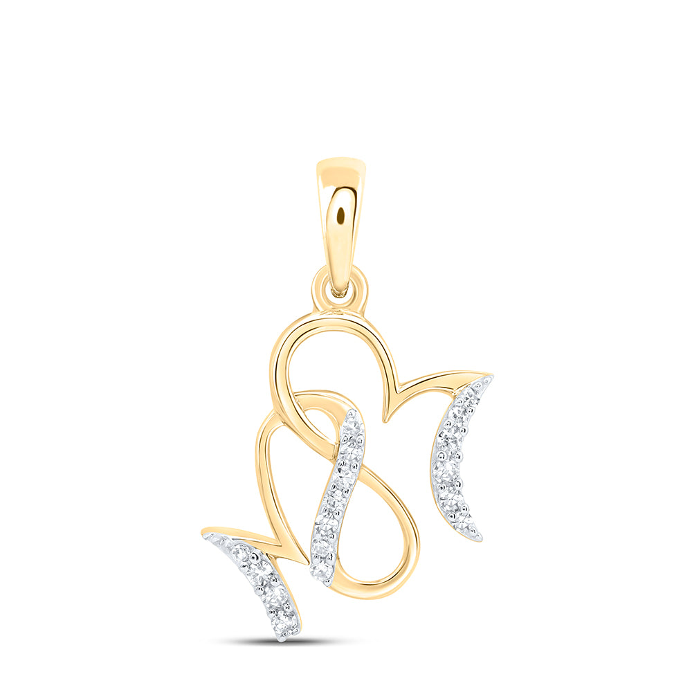 1/12CTW-DIA NK GIFT "MOM" PENDANT