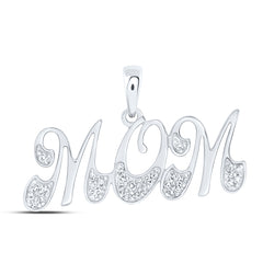 1/10CTW-DIA NK GIFT "MOM" PENDANT