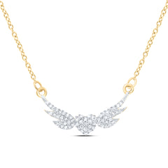 1/5CTW-DIA NK GIFT HEART WINGS NECKLACE
