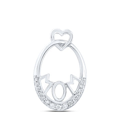 1/10CTW-DIA NK GIFT MOM HEART PENDANT