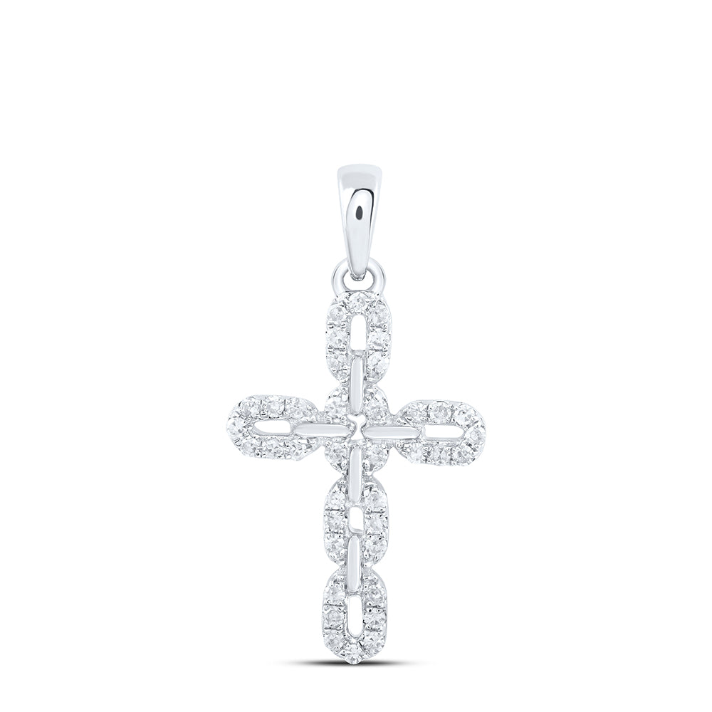 1/5CTW DIA NK GIFT CROSS PENDANT