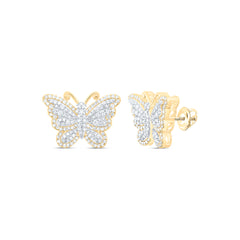 1 1/2CTW-DIA NK FASHION BUTTERFLY EARRING