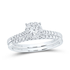 3/8CTW-DIA CN FASHION ROUND BRIDAL SET