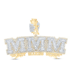 4 3/8CTW-DIA NK "MMM" MENS CHARM