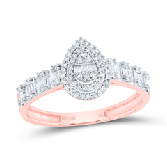 1/2CTW-DIA NK FASHION PEAR LADIES RING
