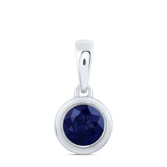 5 MM-DIA BS-RD NAT GEM ROUND PENDANT