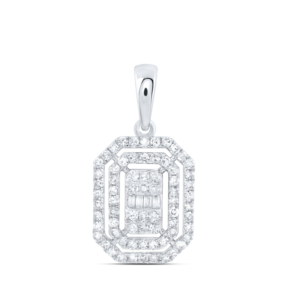 3/8CTW-DIA NK FASHION EMERALD PENDANT