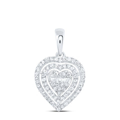 3/8CTW-DIA NK FASHION HEART PENDANT