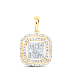1/2CTW-DIA NK FASHION CUSHION PENDANT