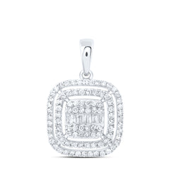 1/2CTW-DIA NK FASHION CUSHION PENDANT