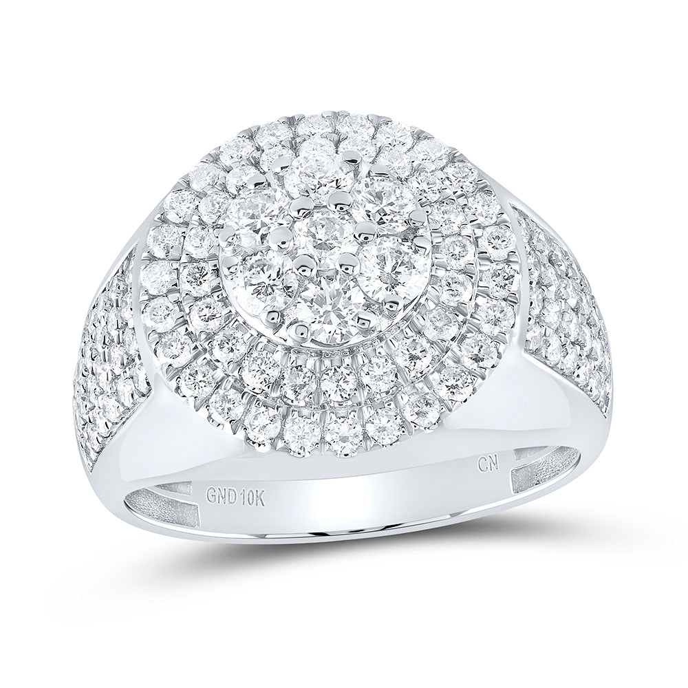 2CTW-DIA CN ROUND MENS RING