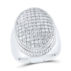 2CTW-DIA CN OVAL MENS RING