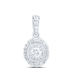 3/8CTW-DIA CN FASHION ROUND PENDANT