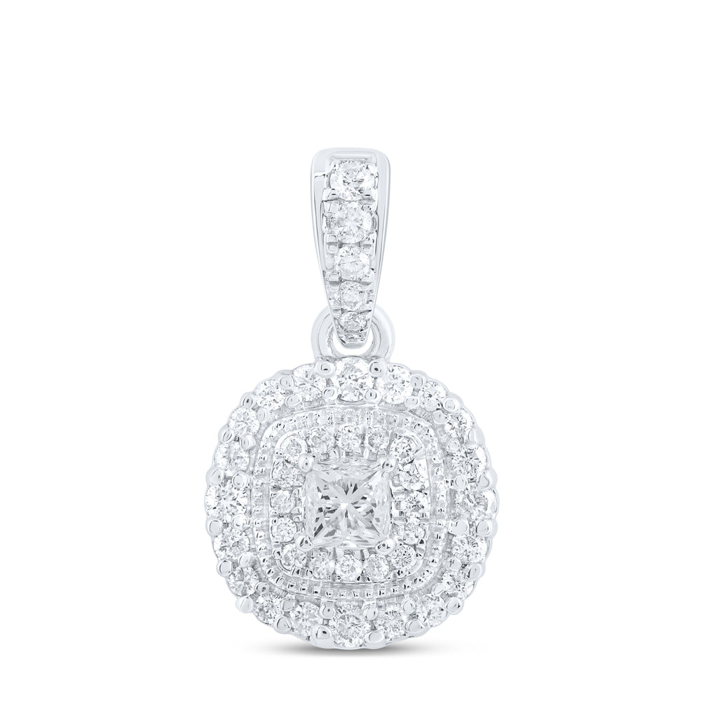 3/8CTW-DIA CN FASHION CUSHION PENDANT