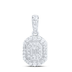 3/8CTW-DIA CN FASHION EMERALD PENDANT