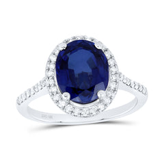 1/3CTW-DIA P1 10X8 MM OV-BS SYNTHETIC RING
