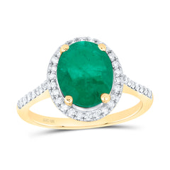 1/3CTW-DIA P1 10X8 MM OV-EM SYNTHETIC RING