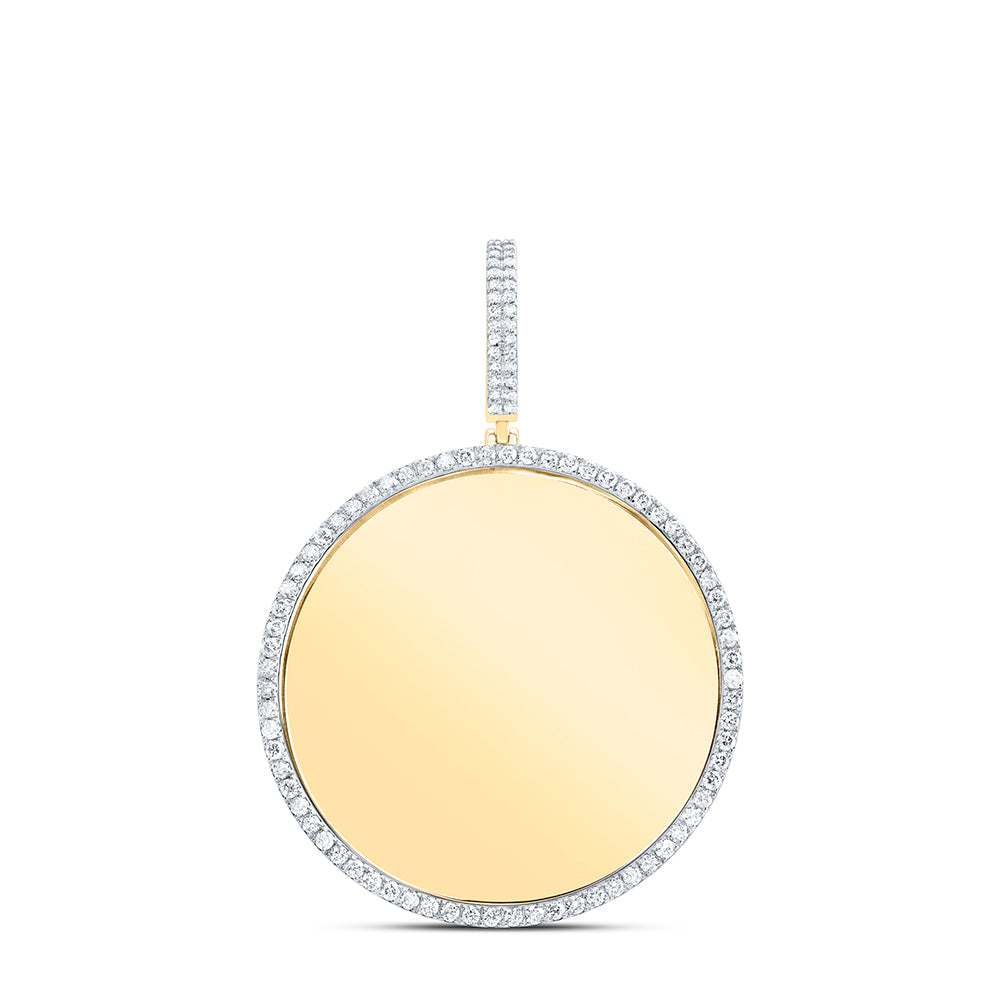 1 3/8CTW-DIA NK FASHION ROUND MEMORY PENDANT